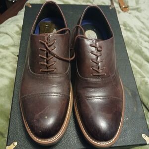 Kenneth Cole Dark Brown Leather Oxfords